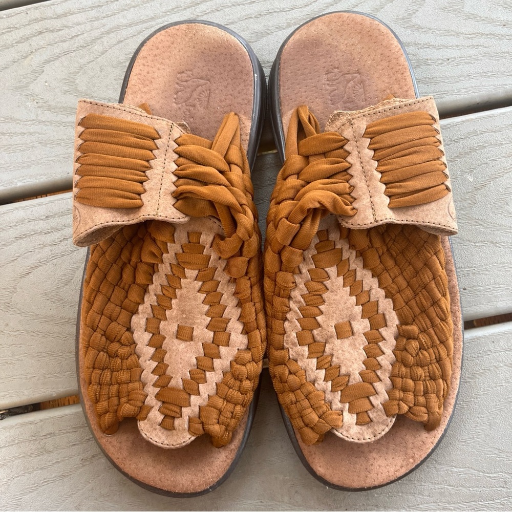 Lobos Huaraches Woven Tan Sandals for Men 10 All Terrain